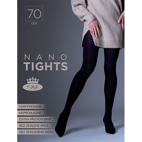 Pančuchové nohavice NANO tights NERO Lady B 121284 L-11