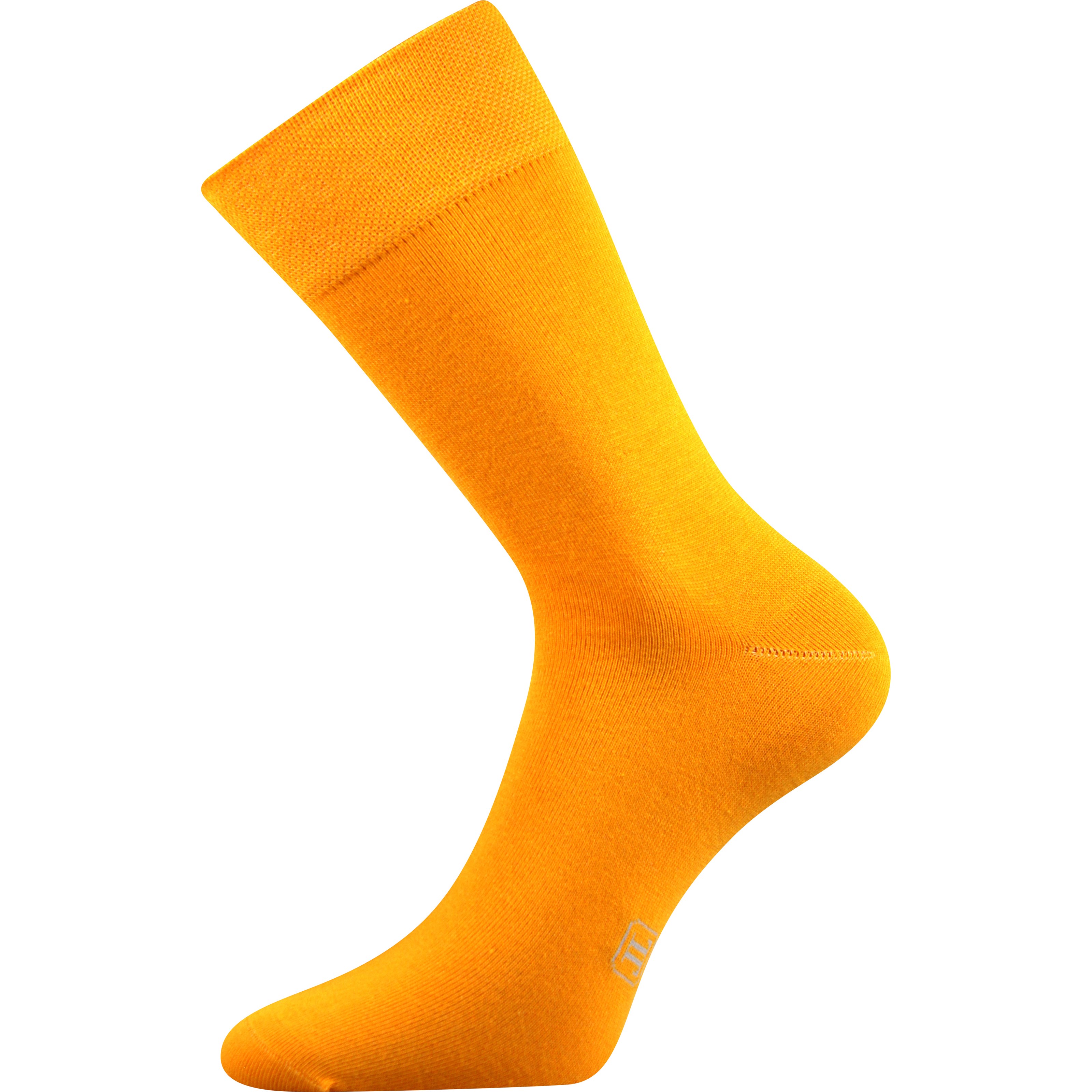 Ponožky pánske spoločenské DECOLOR so striebrom SVETLO ORANŽOVÉ Lonka 122251 L-11