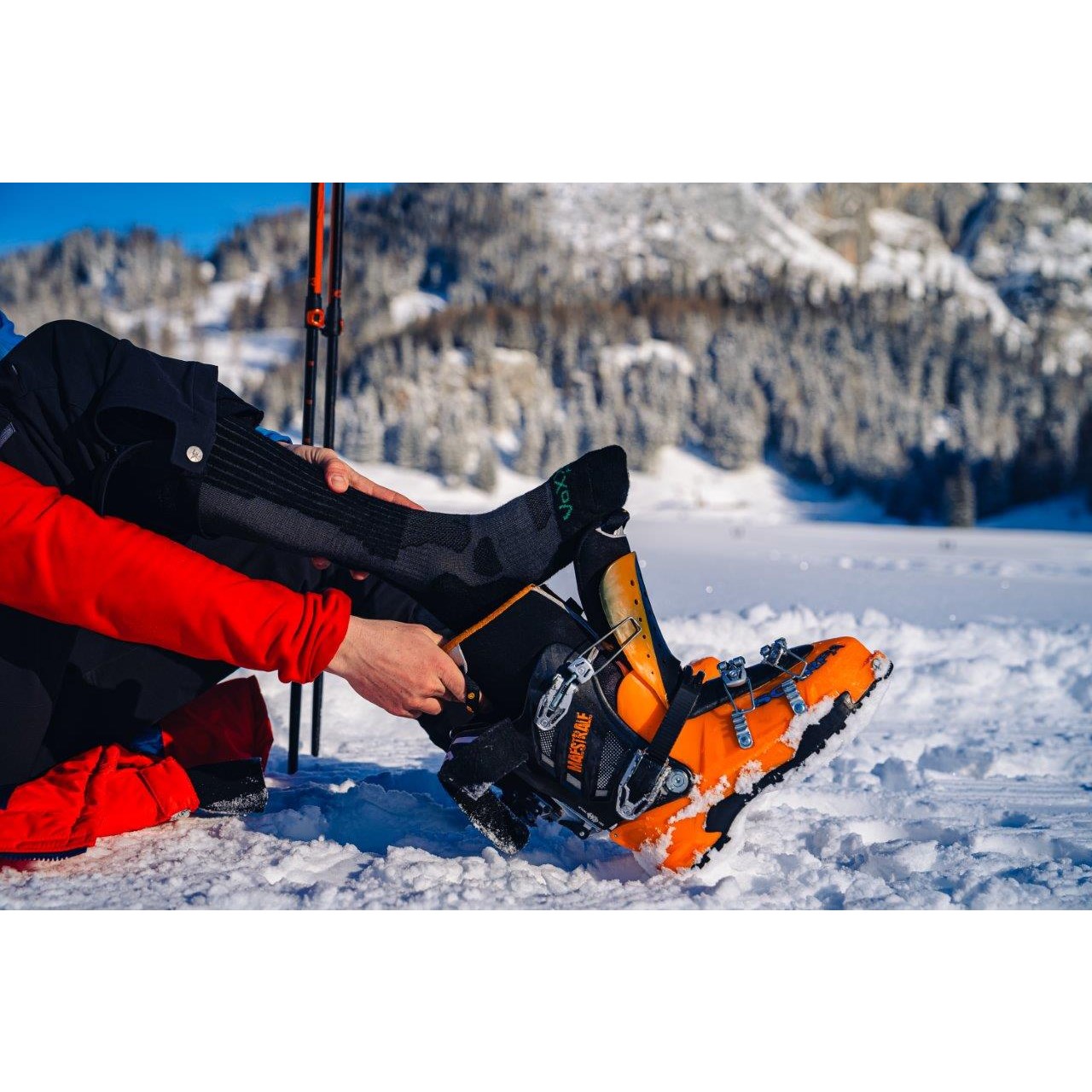 Podkolienky thermo športové ETREX tmavo šedé VoXX 122394 L-11