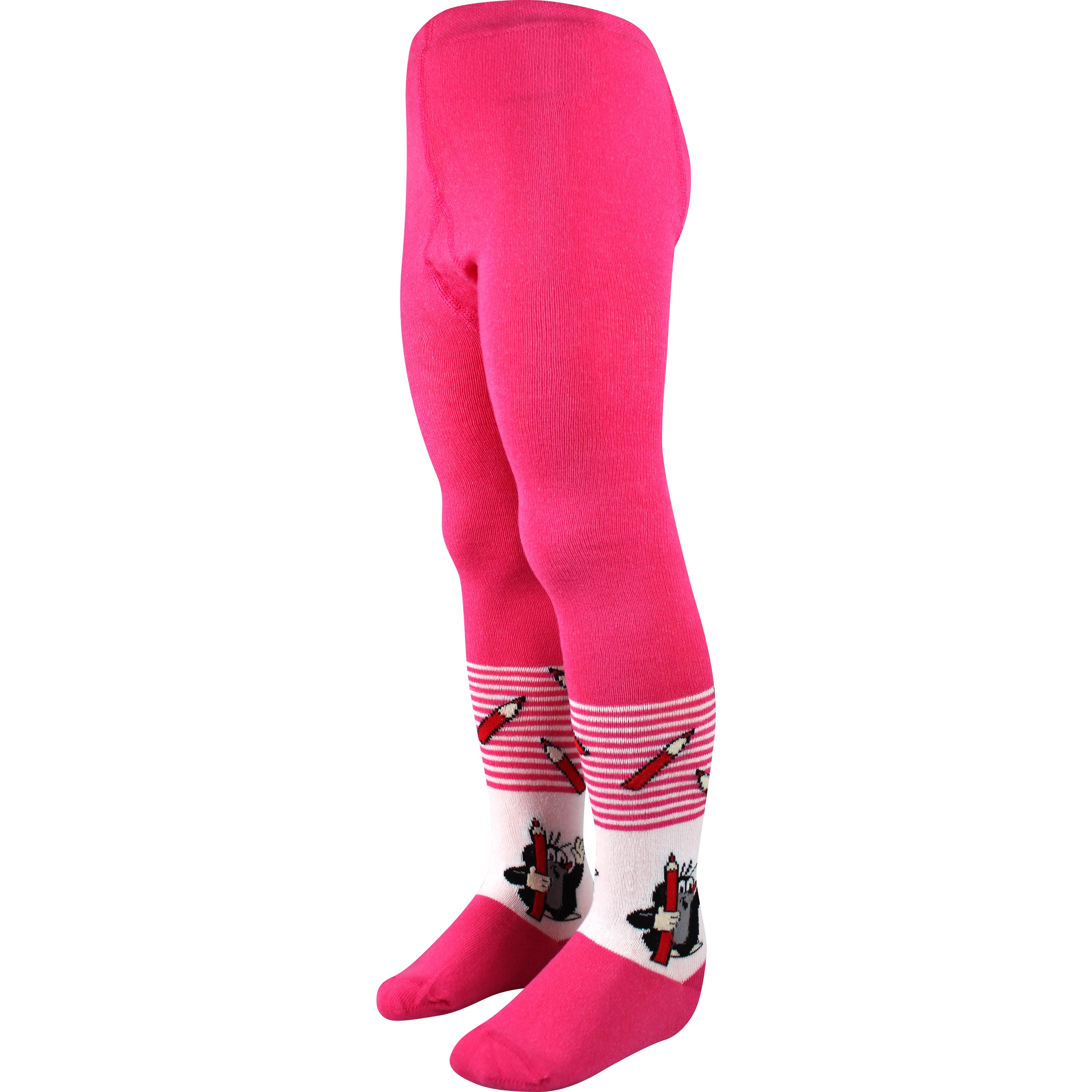 Pančuchové nohavice detské KR 222 s obrázkom Krtka MAGENTA BOMA 121247 L-11