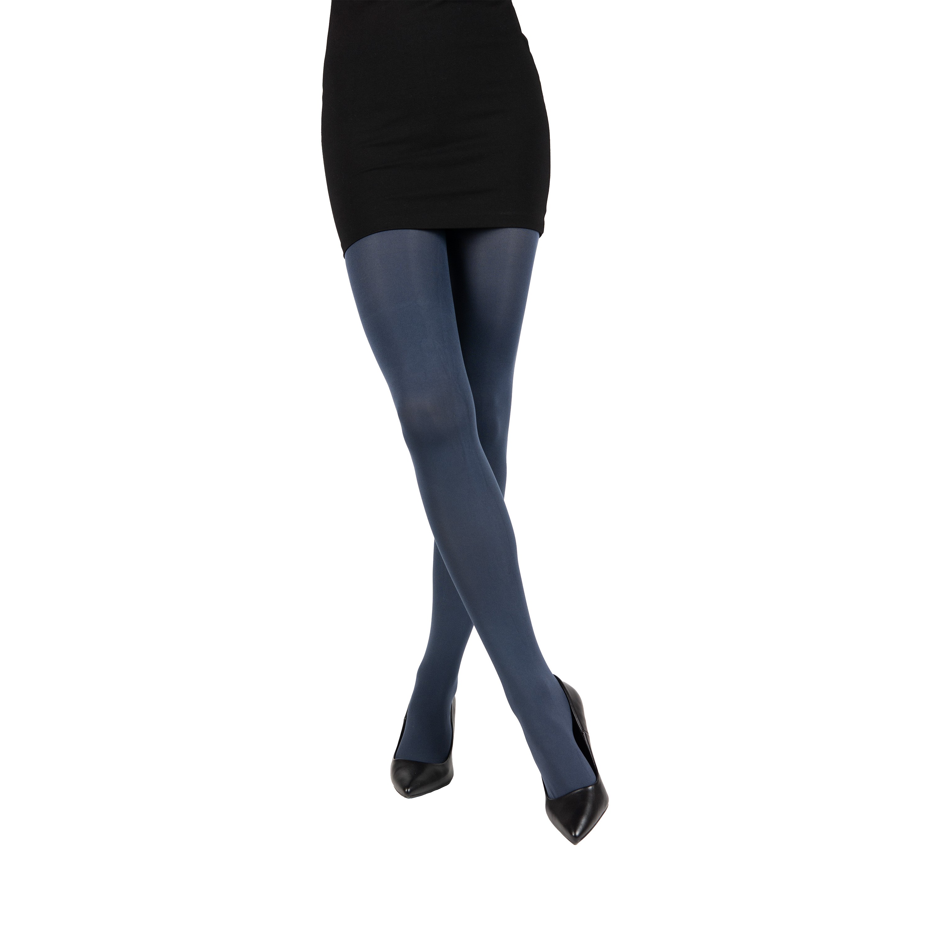 Pančuchové nohavice silné MICRO tights BLACK IRIS Lady B 123610 L-11