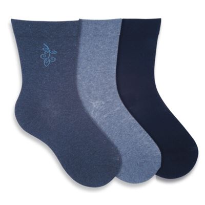 39410 (3 páry) 35-38 jeans/navy (40 pack)