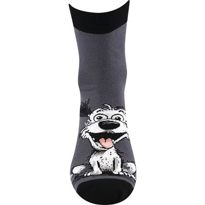 Dámske letné ponožky ALÍK 01 so psami MIX A tmavé (3 páry)