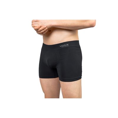 Boxerky pánske bambusové BAMBOO SEAMLESS 030 bezšvové BLACK (čierne)