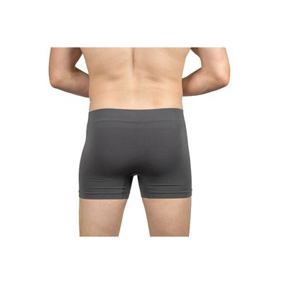 Boxerky pánske bambusové BAMBOO SEAMLESS 030 bezšvové DARK GREY (tmavo šedé)