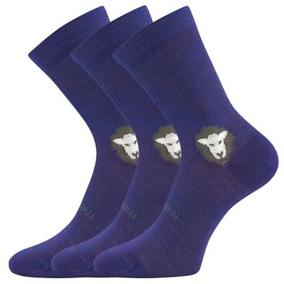 Ponožky anatomicky tvarované z merino BAREFOOTAN s iónmi striebra FIALOVÉ