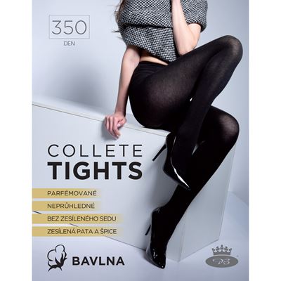 Pančuchové nohavice COLLETE tights 350 DEN extra silné NERO (čierne)