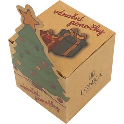 Ponožky slabé vianočné DAMER obrázkové s motívom PONOŽIEK