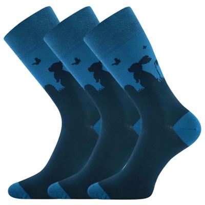 Ponožky obrázkové DEASTER s veľkonočným motívom ZAJAČIKA Lonka 126637 2