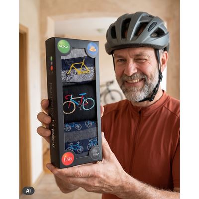 Ponožky obrázkové DEBOX darčekovo balené MIX BIKE