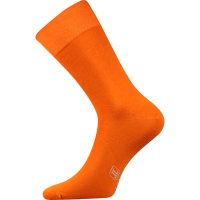 Ponožky pánske spoločenské DECOLOR so striebrom ORANŽOVÉ