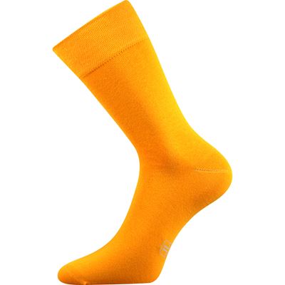 Ponožky pánske spoločenské DECOLOR so striebrom SVETLO ORANŽOVÉ