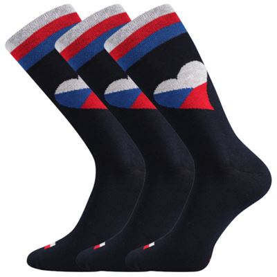 Ponožky pánske vtipné DEPATE s obrázkami CZ vlajky