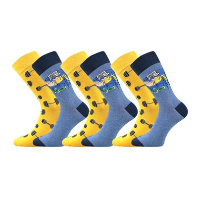 Ponožky trendy párované 1+1 DOBLE s obrázkami ČINOK