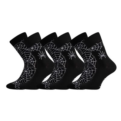 Ponožky trendy párované 1+1 DOBLE s obrázkami PAVÚKOV