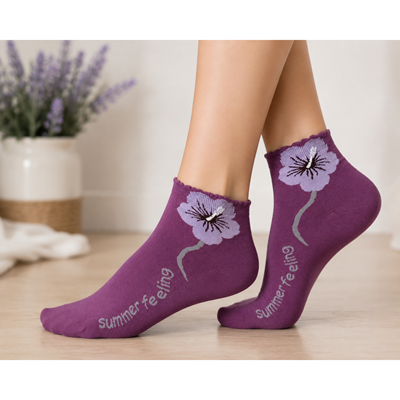 Ponožky dámske FLEURA bavlnené MIX C (3 páry) Lonka 127378 5