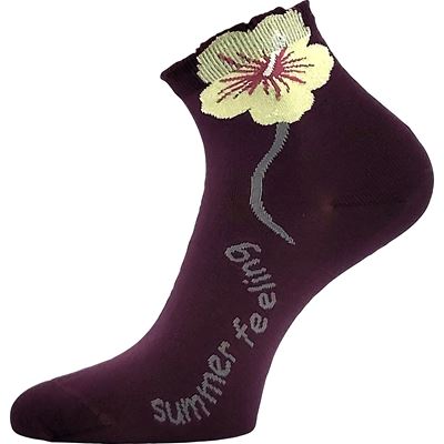 Ponožky dámske FLEURA bavlnené MIX D (3 páry) Lonka 127379 4