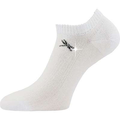 Ponožky dámske elegantné FLITANA 01 s kamienkami BIELE