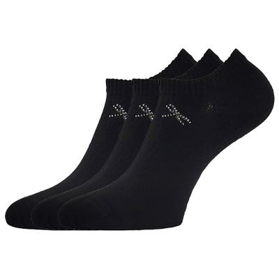 Ponožky dámske elegantné FLITANA 01 s kamienkami ČIERNE Lonka 127328 2