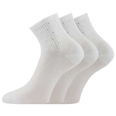 Ponožky dámske elegantné FLITANA 04 s kamienkami BIELE Lonka 127333 2