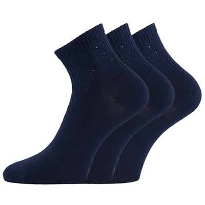 Ponožky dámske elegantné FLITANA 04 s kamienkami TMAVO MODRÉ Lonka 127335 2