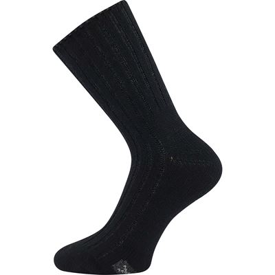 Ponožky zimné FORDE s merino a alpakou ČIERNE