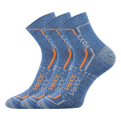 Ponožky bavlnené športové FRANZ 03 jeans melé VoXX 123298 2