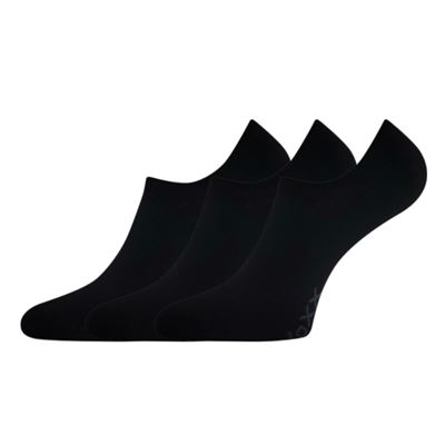 Ponožky extra nízke bavlnené HAGRID čierne