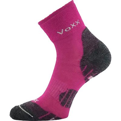 Ponožky detské zimné vlnené IRIZARIK II so striebrom FUXIA