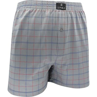 Trenírky pánske KAREL zo 100% bavlny KOCKA vzor B3