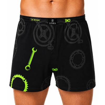 Trenírky pánske KARLOS zo 100% bavlny vzor BIKE diely