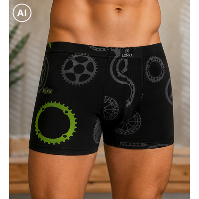 Boxerky pánske obrázkové KEVIN bavlnené BIKE diely