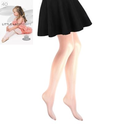 Pančuchové nohavice dievčenské LITTLE LADY tights BIANCO (biele)