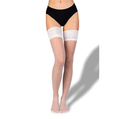 Samodržiace pančuchy LADY hold-ups BIANCO (biele)