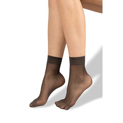 Ponožky dámske silonkové LADY socks FUMO (dymovo šedé) 2 páry v balení