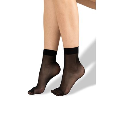 Ponožky dámske silonkové LADY socks NERO (čierne) 2 páry v balení