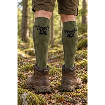 Podkolienky termo LANDER outdoorové JELEŇ