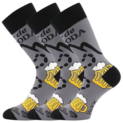 Ponožky pánske letné LETOUR vtipné s motívom piva DESIGN 2 VoXX 127239 2