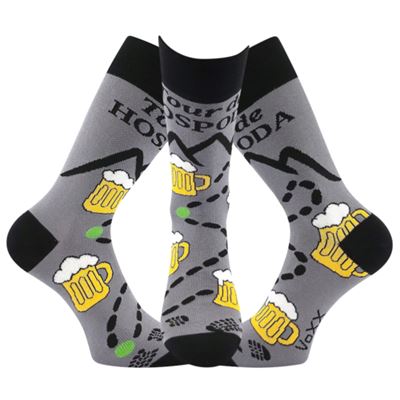 Ponožky pánske letné LETOUR vtipné s motívom piva DESIGN 2 VoXX 127239 3