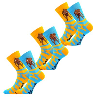 Ponožky pánske LICHOŽROUTI P s obrázkom REZKA