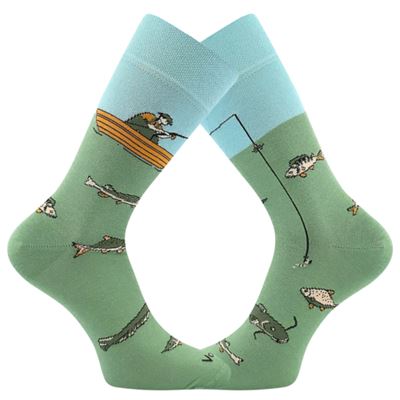 Ponožky slabé fishing LOVIX 02 s rybárskymi motívmi RYBÁRA