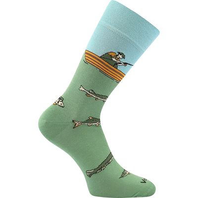 Ponožky slabé fishing LOVIX 02 s rybárskymi motívmi RYBÁRA
