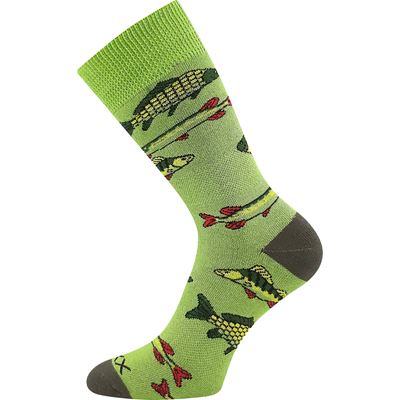 Ponožky fishing LOVIX 02 froté s obrázkom RYB 01
