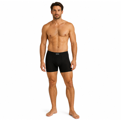 MERINOWOOL 05 BLACK pánske funkčné boxerky