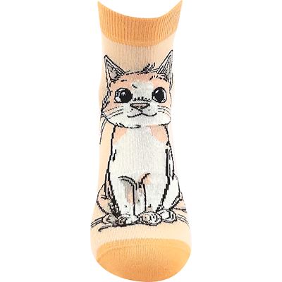 Ponožky dámske letné MICKA 01 s mačkami MIX A (3 páry)