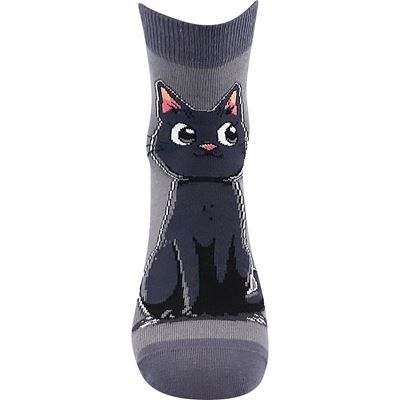 Ponožky dámske letné MICKA 01 s mačkami MIX A (3 páry)