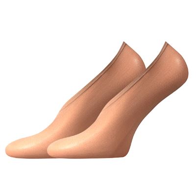 Ťapky dámske silonkové NYLON step BEIGE (telová farba) 2 páry v balení