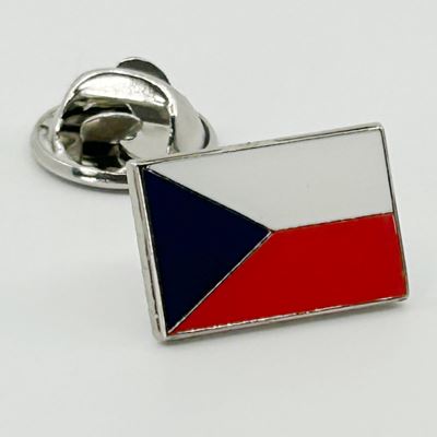 Kovový odznak s vlajkou Českej republiky  127253 2