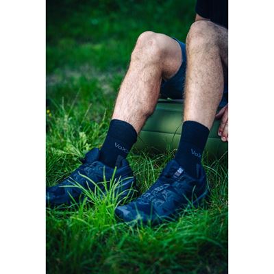 Ponožky slabé z merino ORIONIS s iónmi striebra ČIERNE