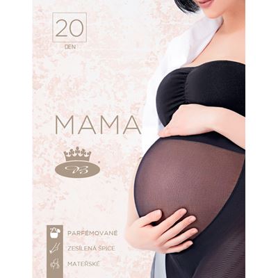 Pančuchové nohavice MAMA 20 DEN pre nastávajú mamičky NERO (čierne) be LADY 127317 4